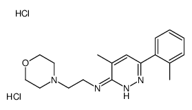 4-methyl-6-(2-methylphenyl)-N-(2-morpholin-4-ylethyl)pyridazin-3-amine,dihydrochloride Structure