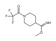 methyl 1-(2,2,2-trifluoroacetyl)piperidine-4-carboximidate Structure