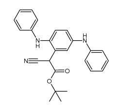 t-butyl 2-(2,5-bis(phenylamino)phenyl)-2-cyanoacetate结构式