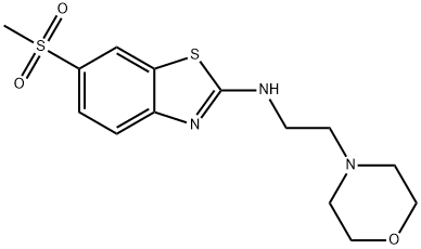 6-(甲基磺酰基)-N-(2-吗啉代乙基)苯并[D]噻唑-2-胺图片