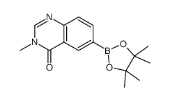 3-METHYL-6-(4,4,5,5-TETRAMETHYL-1,3,2-DIOXABOROLAN-2-YL)QUINAZOLIN-4(3H)-ONE structure