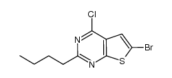 6-bromo-2-butyl-4-chlorothieno[2,3-d]pyrimidine结构式