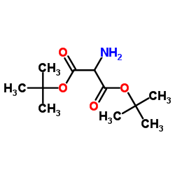 PROPANEDIOIC ACID, 2-AMINO-, 1,3-BIS(1,1-DIMETHYLETHYL) ESTER Structure