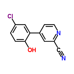 4-(5-Chloro-2-hydroxyphenyl)-2-pyridinecarbonitrile Structure