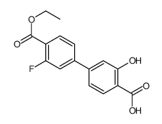 4-(4-ethoxycarbonyl-3-fluorophenyl)-2-hydroxybenzoic acid结构式