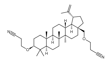 3β,28-di(2-cyanoethoxy)lup-20(29)-ene Structure