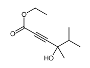 ethyl 4-hydroxy-4,5-dimethylhex-2-ynoate结构式