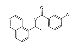 1-(1-naphthyl)ethyl 3-chloro benzoate结构式