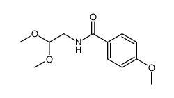 N-(2,2-dimethoxyethyl)-4-methoxybenzamide Structure