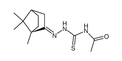 (1R)-camphor acetylthiosemicarbazone Structure