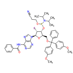 Dmt-2'fluoro-da(bz) amidite Structure