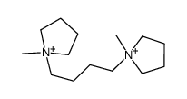 1-methyl-1-[4-(1-methylpyrrolidin-1-ium-1-yl)butyl]pyrrolidin-1-ium Structure