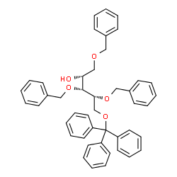 2-O,3-O,5-O-Tribenzyl-1-O-(triphenylmethyl)-D-arabinitol Structure