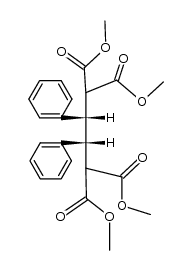 tetramethyl meso-2,3-diphenylbutane-1,1,4,4-tetracarboxylate Structure