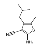 2-amino-5-methyl-4-(2-methylpropyl)thiophene-3-carbonitrile结构式