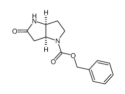 (3aS,6aS)-5-氧代六氢吡咯并[3,2-b]吡咯-1(2H)-羧酸苄酯结构式