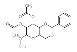 a-D-Galactopyranoside, methyl4,6-O-(phenylmethylene)-, diacetate (9CI) Structure