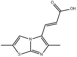 2-Propenoic acid, 3-(2,6-dimethylimidazo[2,1-b]thiazol-5-yl)-, (2E)-结构式