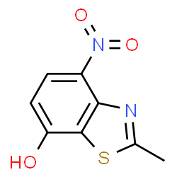 7-Benzothiazolol,2-methyl-4-nitro-(9CI)结构式