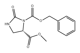 (S)-1-benzyl 5-methyl 2-oxoimidazolidine-1,5-dicarboxylate structure