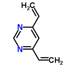 Pyrimidine, 4,6-diethenyl- (9CI) structure