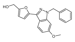 [5-(1-benzyl-6-methoxyindazol-3-yl)furan-2-yl]methanol结构式