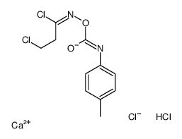 calcium,[(E)-1,3-dichloropropylideneamino] N-(4-methylphenyl)carbamate,dichloride Structure