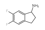 5,6-二氟-2,3-二氢-1H-茚-1-胺结构式