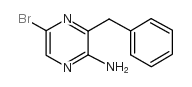 2-氨基-3-(苯基甲基)-5-溴吡嗪结构式