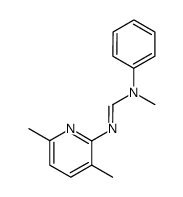 (E)-N'-(3,6-dimethylpyridin-2-yl)-N-methyl-N-phenylformimidamide结构式