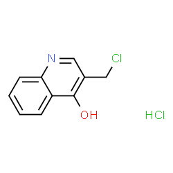 3-(氯甲基)-4-羟基喹啉盐酸盐结构式