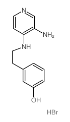 3-[2-[(3-aminopyridin-4-yl)amino]ethyl]phenol Structure