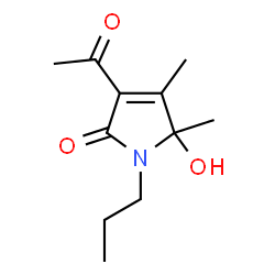 2H-Pyrrol-2-one, 3-acetyl-1,5-dihydro-5-hydroxy-4,5-dimethyl-1-propyl- (9CI) picture