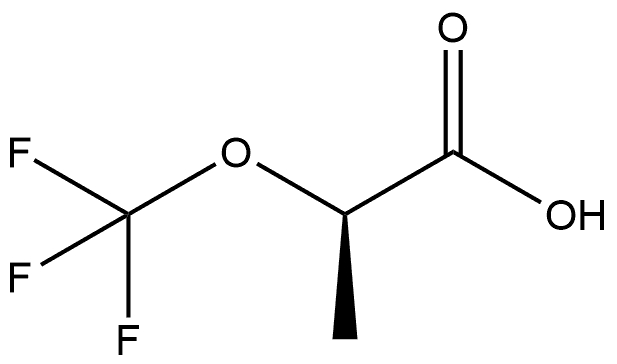 (R)-2-(三氟甲氧基)丙酸结构式