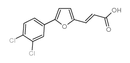 3-[5-(3,4-DICHLORO-PHENYL)-FURAN-2-YL]-ACRYLIC ACID结构式