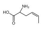 (2S)-2-aminohex-4-enoic acid Structure