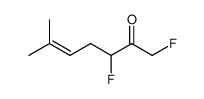 5-Hepten-2-one,1,3-difluoro-6-methyl- Structure