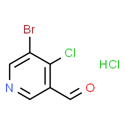 5-Bromo-4-chloro-pyridine-3-carbaldehyde hydrochloride structure