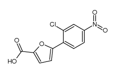 5-(2-CHLORO-4-NITROPHENYL)-2-FUROIC ACID structure