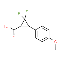 2,2-二氟-3-(4-甲氧基苯基)环丙烷-1-羧酸图片