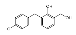 2-hydroxy-3-(4-hydroxy-benzyl)-benzyl alcohol Structure