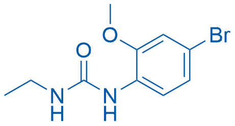 1-(4-溴-2-甲氧基苯基)-3-乙基脲结构式