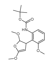 tert-butyl (2-(2,5-dimethoxy-2,3-dihydrofuran-3-yl)-3-methoxyphenyl)carbamate结构式