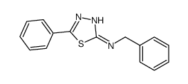 N-benzyl-5-phenyl-1,3,4-thiadiazol-2-amine结构式