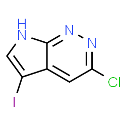 3-Chloro-5-iodo-7H-pyrrolo[2,3-c]pyridazine structure