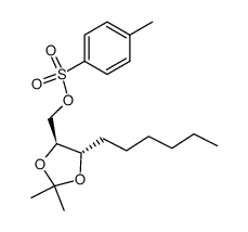 [(4S,5S)-2,2-dimethyl-5-hexyl-1,3-dioxolan-4-yl]methanol 4-methylbenzenesulfonate Structure