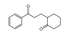 2-(3-oxo-3-phenylpropyl)cyclohexan-1-one Structure