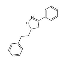 4,5-dihydro-5-phenethyl-3-phenylisoxazole结构式