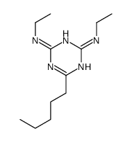 2-N,4-N-diethyl-6-pentyl-1,3,5-triazine-2,4-diamine结构式