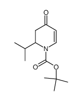 2-isopropyl-4-oxo-3,4-dihydro-2H-pyridine-1-carboxylic acid tert-butyl ester结构式